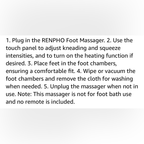 Renpho Foot Massager Machine with Heat, Timer | White | Excellent Condition - Picture 9 of 11